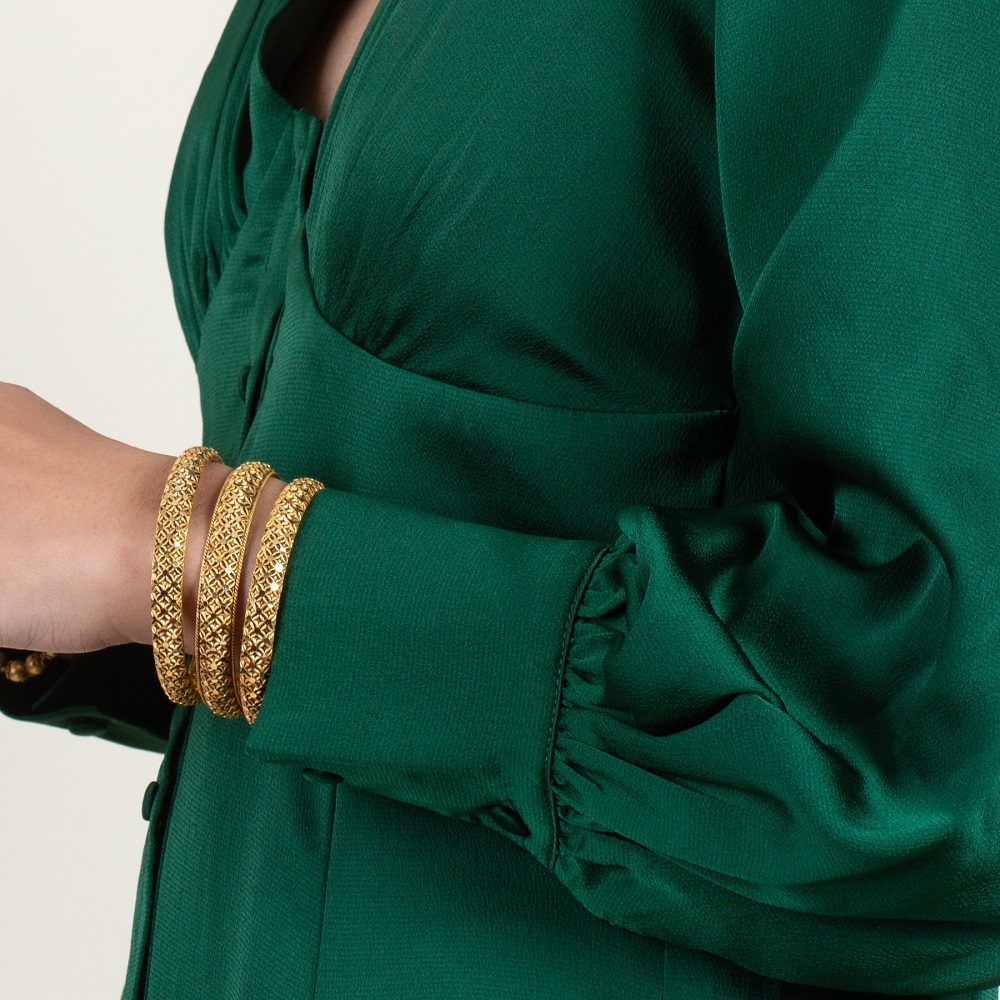 Antiker Stil Gold Kada | Größe 2.6