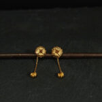 Rozet 22 Ayar Gündoğumu Altın Çiçek Damlalıklı Zincir | 6mm Rozet 22 Ayar Gündoğumu Altın Çiçek Damlalıklı Zincir | 6mm