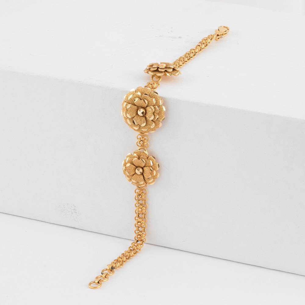 22 Ayar Altın Rozet Bileklik 7 inç 22 Ayar Altın Rozet Bileklik 7 inç