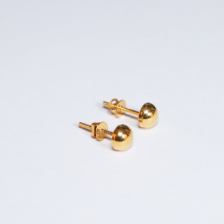 22ct Gold Stud Earrings | 6mm 22ct Gold Stud Earrings | 6mm