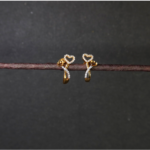 CZ Taşlı 22 Ayar Altın Bayan Saplama Küpe CZ Taşlı 22 Ayar Altın Bayan Saplama Küpe