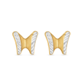 22ct Gold Butterfly Ear Studs