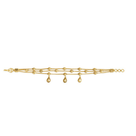 سوار الشلال من مجموعة أرماري ووترفول من الذهب عيار 22 قيراط | 7 بوصة سوار الشلال من مجموعة أرماري ووترفول من الذهب عيار 22 قيراط | 7 بوصة