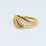 خاتم الأناقة الخالدة من الذهب عيار 22 قيراط | مقاس N خاتم الأناقة الخالدة من الذهب عيار 22 قيراط | مقاس N