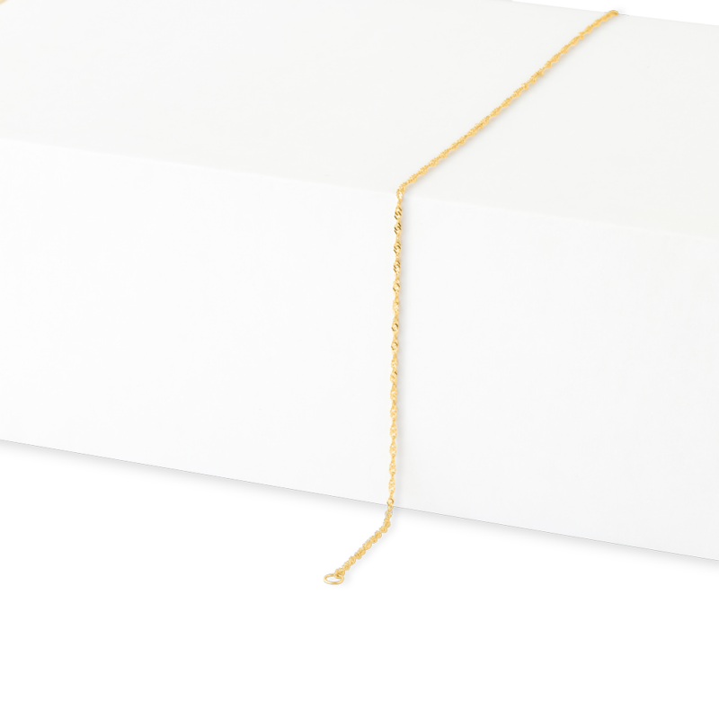 22ct Gold | Ripple Kette | 20 Zoll