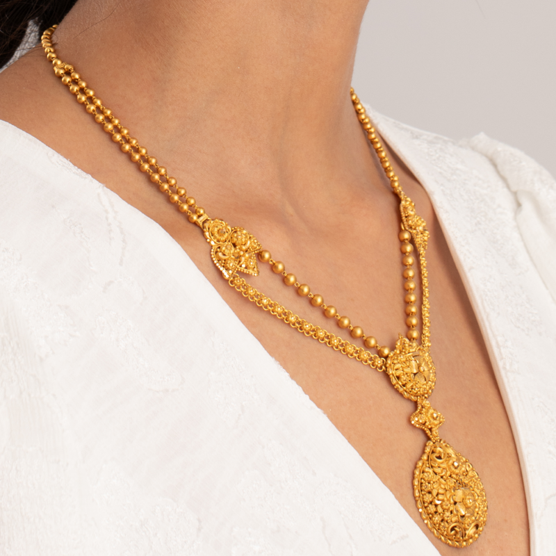 22ct Gold Bridal Do Ladda Halskette | Antike Mattierung 22ct Gold Bridal Do Ladda Halskette | Antike Mattierung