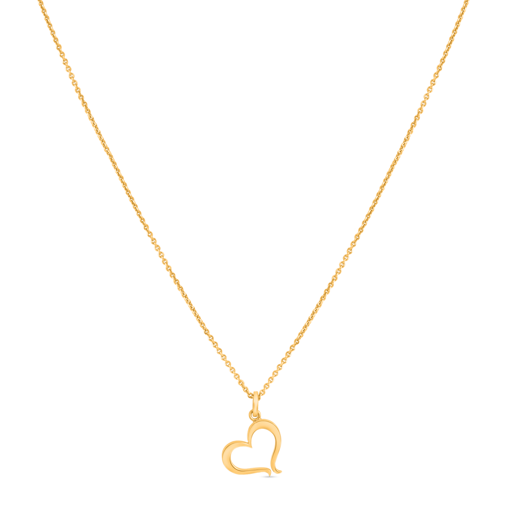 قلادة على شكل قلب من الذهب عيار 22 قيراطاً على شكل قلب قلادة على شكل قلب من الذهب عيار 22 قيراطاً على شكل قلب