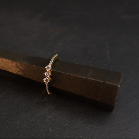 22ct Gold CZ Ring | Größe L 1/2
