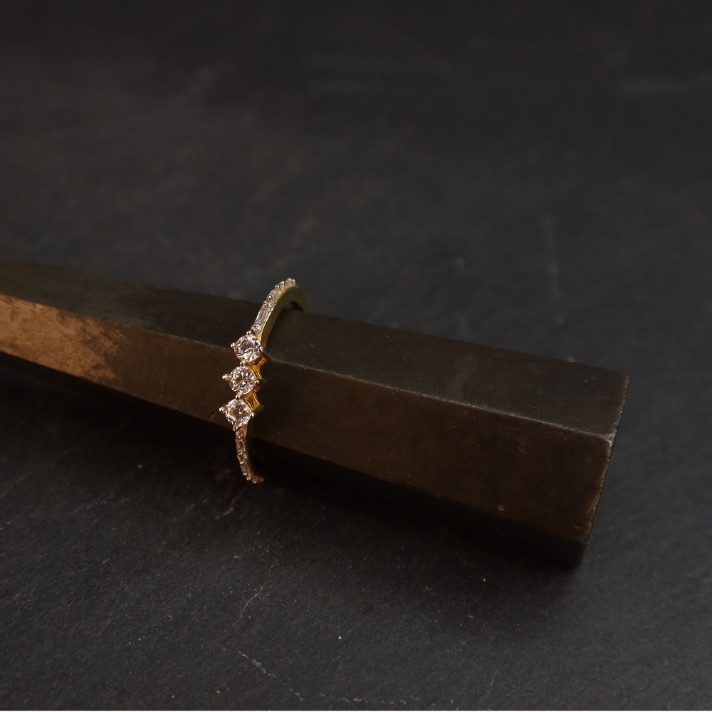 22ct Gold CZ Ring | Größe L 1/2