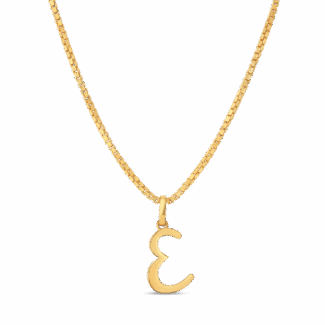 22 Carat Gold Initial E Pendant 22 Carat Gold Initial E Pendant