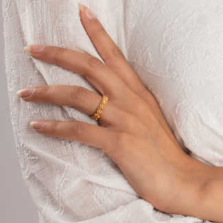 22ct Gold Rosettes Ring for Ladies | Size L 22ct Gold Rosettes Ring for Ladies | Size L