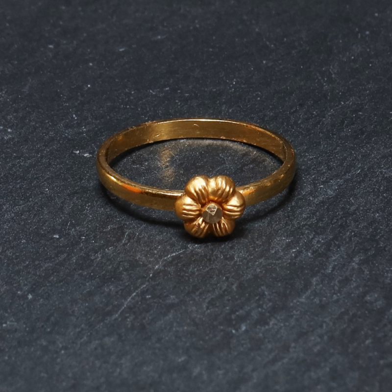 خواتم وردية من الذهب عيار 22 قيراط ذهب | 6 مم خواتم وردية من الذهب عيار 22 قيراط ذهب | 6 مم