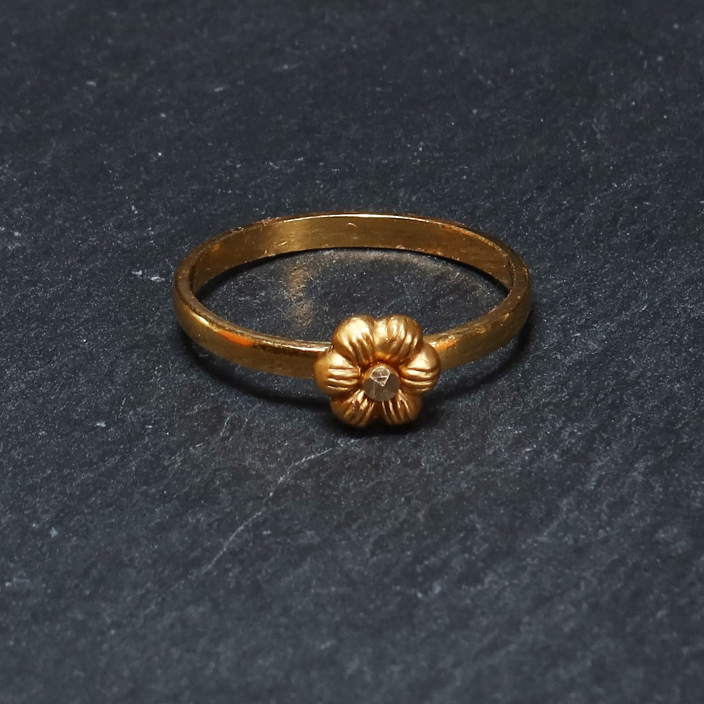 خواتم وردية من الذهب عيار 22 قيراط ذهب | 6 مم خواتم وردية من الذهب عيار 22 قيراط ذهب | 6 مم