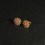 Bayanlar için 22 Ayar Altın Fantezi CZ Saplama Küpe Bayanlar için 22 Ayar Altın Fantezi CZ Saplama Küpe