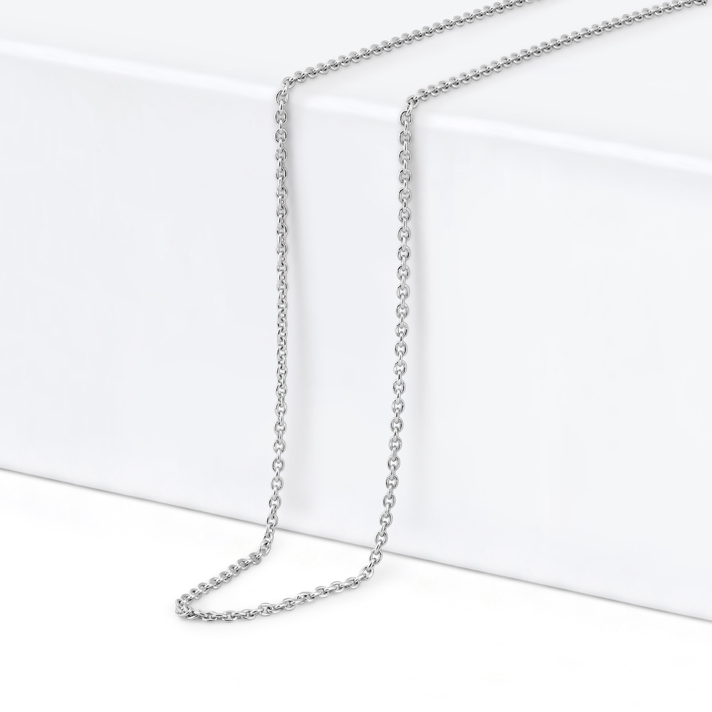 سلسلة حلقة التتبع البلاتينية | 16 بوصة | سمك 1.3 مم سلسلة حلقة التتبع البلاتينية | 16 بوصة | سمك 1.3 مم