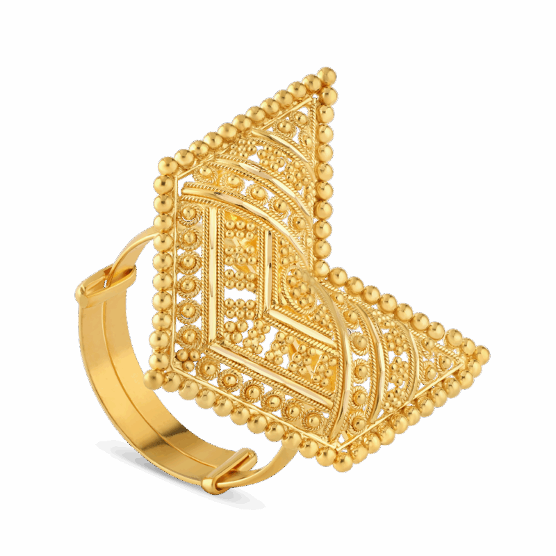 خاتم من الذهب عيار 22 قيراط للسيدات | مجموعة جالي فيليجري خاتم من الذهب عيار 22 قيراط للسيدات | مجموعة جالي فيليجري