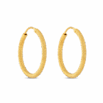 Goldene Reif-Ohrringe für Frauen