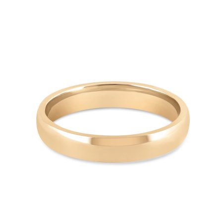 Court Shaped Band in 22ct Sunrise Gold | Größe O 1/2 | 3.5mm