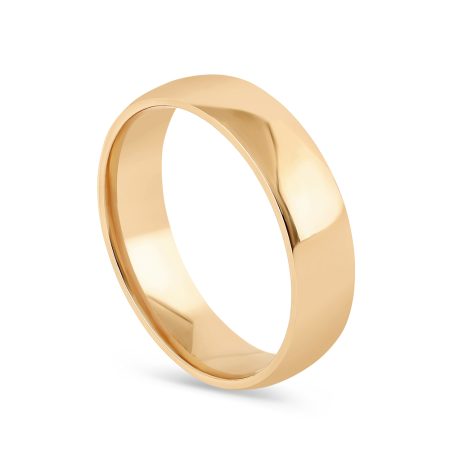 5mm Court Shape Wedding Ring | 22ct Sunrise Gold | Size P 5mm Court Shape Wedding Ring | 22ct Sunrise Gold | Size P