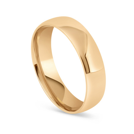Court Shape 5mm Wedding Band in 22ct Sunrise Gold | Size Q | 5mm Court Shape 5mm Wedding Band in 22ct Sunrise Gold | Size Q | 5mm