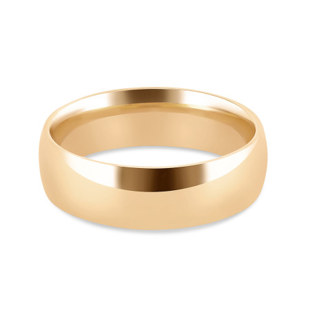 6mm Wedding Band in 22ct Sunrise Gold | Size Q 6mm Wedding Band in 22ct Sunrise Gold | Size Q