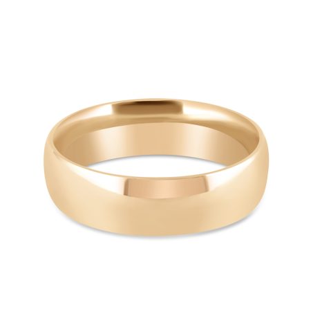Classic Court Wedding Band in 22ct Sunrise Gold | Size R 1/2 | 6mm