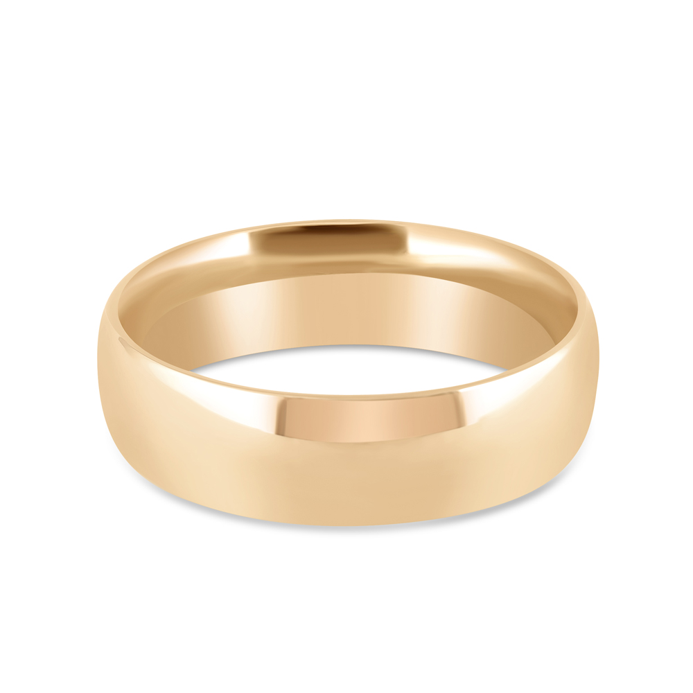 Classic Court Wedding Band in 22ct Sunrise Gold | Size R 1/2 | 6mm