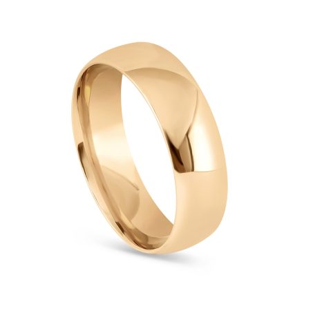 Classic Court Wedding Band in 22ct Sunrise Gold | Size R 1/2 | 6mm Classic Court Wedding Band in 22ct Sunrise Gold | Size R 1/2 | 6mm