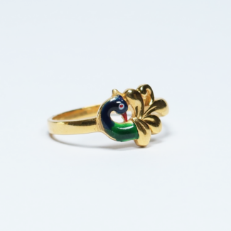 22ct Gold Peacock Ring For Women 22ct Gold Peacock Ring For Women