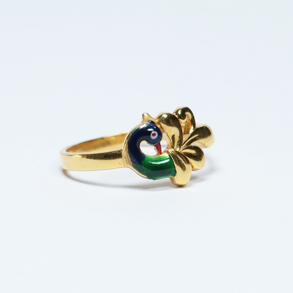 22ct Gold Peacock Ring For Women 22ct Gold Peacock Ring For Women