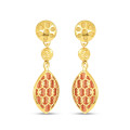 Wendbarer Ohrring aus 22 Karat Gold mit Emaille