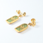 22ct Altın Mineli Ters Çevrilebilir Küpe 22ct Altın Mineli Ters Çevrilebilir Küpe