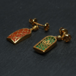 22ct Altın Mineli Ters Çevrilebilir Küpe 22ct Altın Mineli Ters Çevrilebilir Küpe