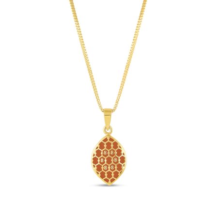 Reversible Enamel Pendant in 22ct Gold
