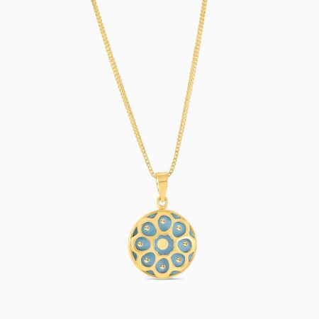 22ct Gold Enamel Reversible Disc Pendant 22ct Gold Enamel Reversible Disc Pendant