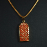 Reversible Pendant in 22ct Gold with Enamel Reversible Pendant in 22ct Gold with Enamel