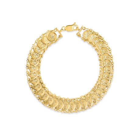 22ct Gold Coin Bracelet | 7 Inches 22ct Gold Coin Bracelet | 7 Inches