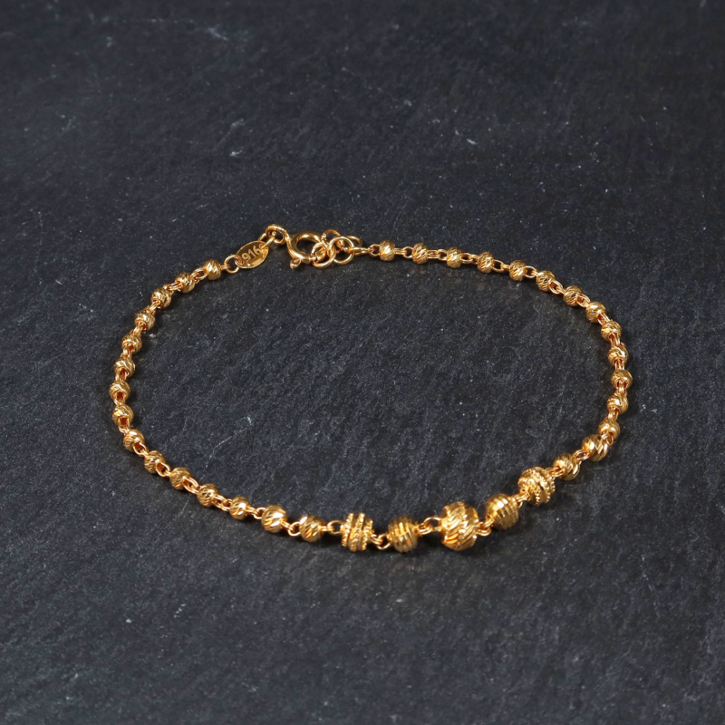 22ct Gold Damen Perlenarmband | 6,75 Zentimeter 22ct Gold Damen Perlenarmband | 6,75 Zentimeter