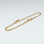 Textured Bead Link 22ct Gold Bracelet for Women