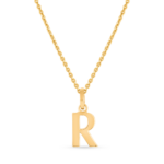 22ct Gold Initial R Anhänger