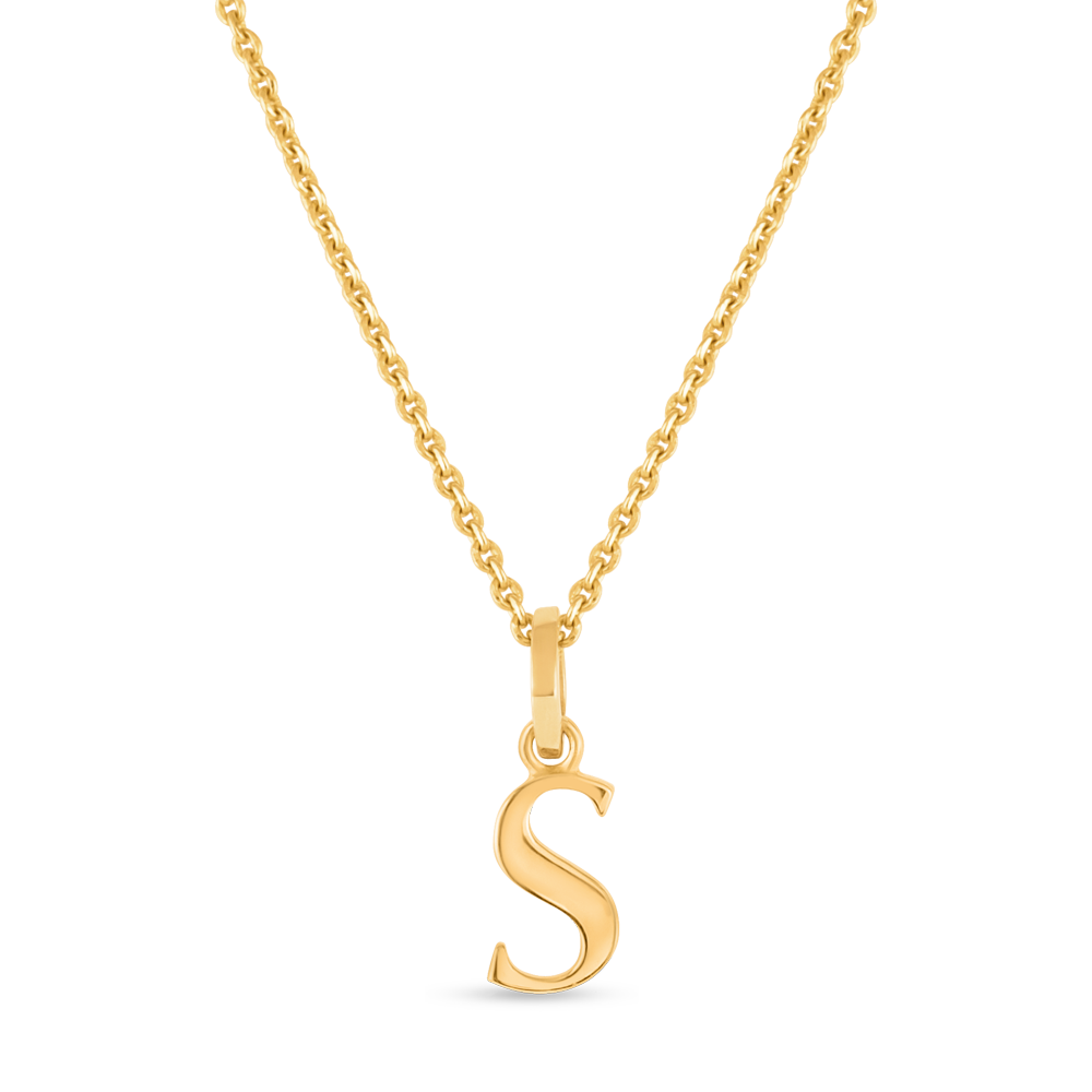 22 Ayar Gündoğumu Altın Baş Harfi S Kolye 22 Ayar Gündoğumu Altın Baş Harfi S Kolye