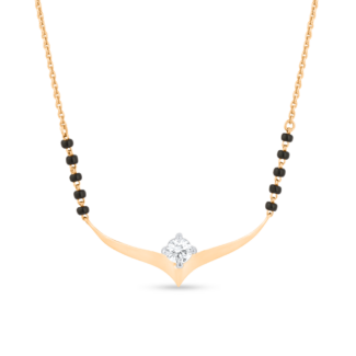 Lotus Bud Mangalsutra | 0.40ct Lotus Bud Mangalsutra | 0.40ct