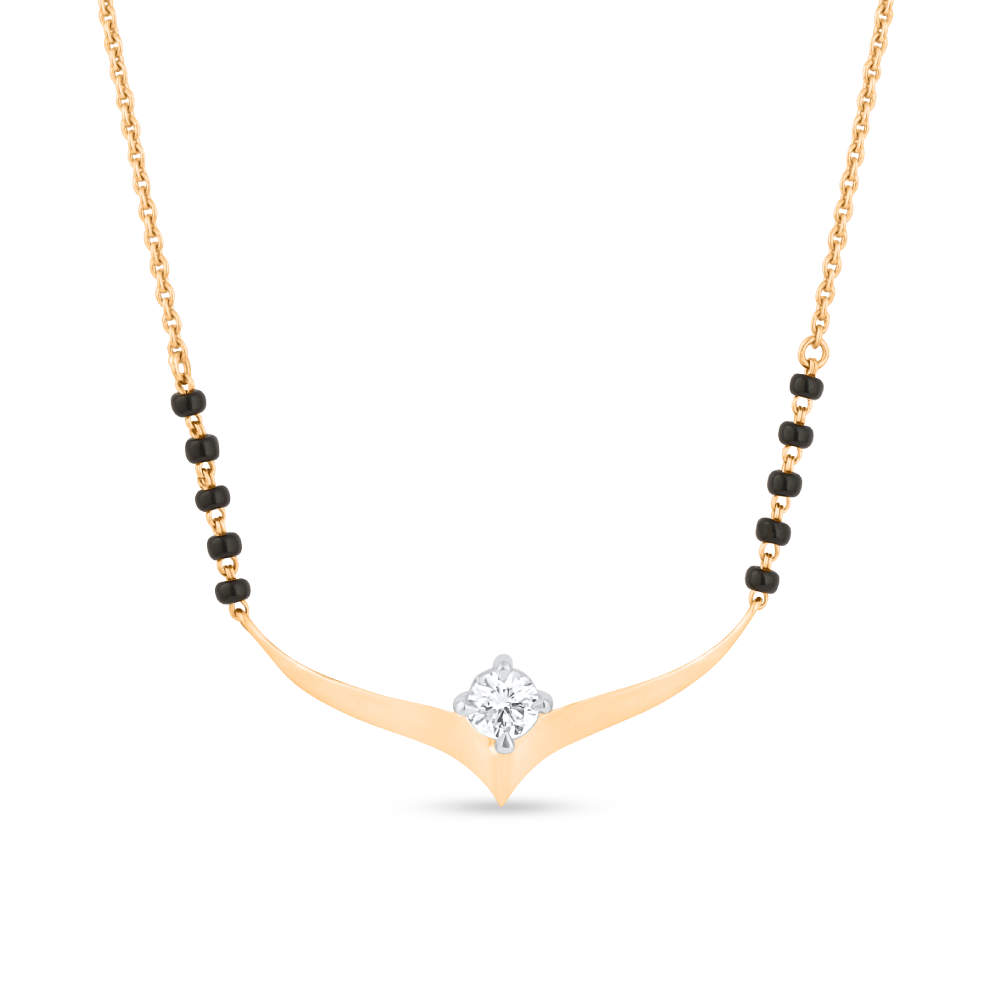 Lotus Tomurcuğu Mangalsutra | 0.40ct Lotus Tomurcuğu Mangalsutra | 0.40ct