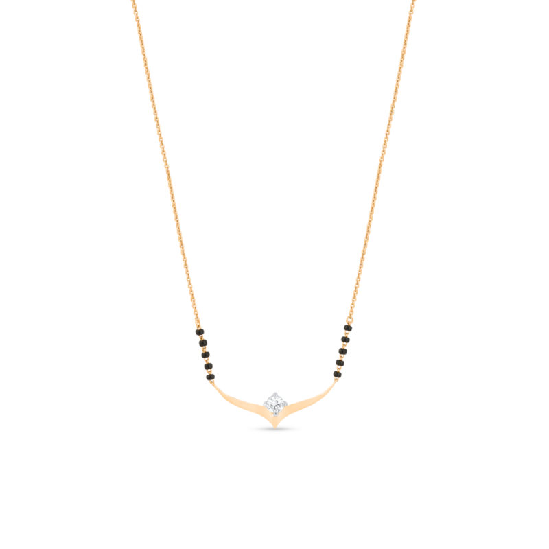 Lotus Tomurcuğu Mangalsutra | 0.40ct Lotus Tomurcuğu Mangalsutra | 0.40ct