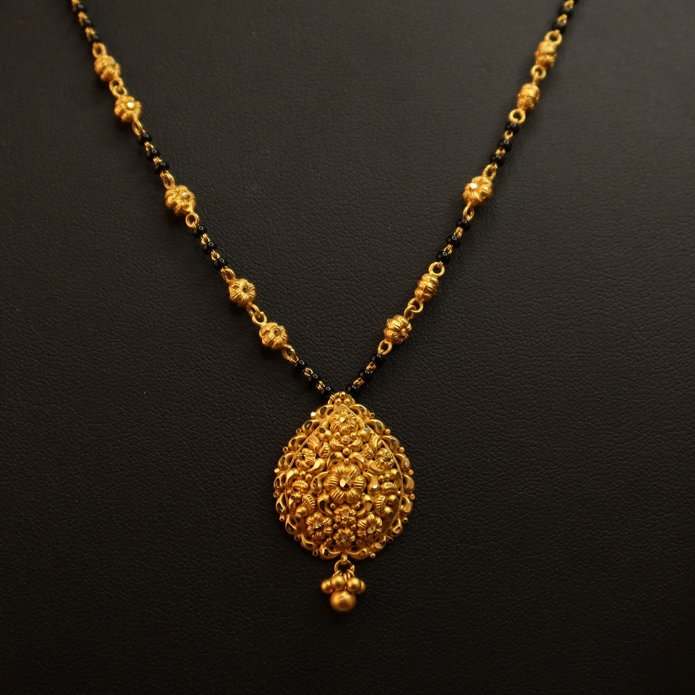 22ct Sunrise Gold Mangalsutra | Rosette Sammlung | 21 Zoll