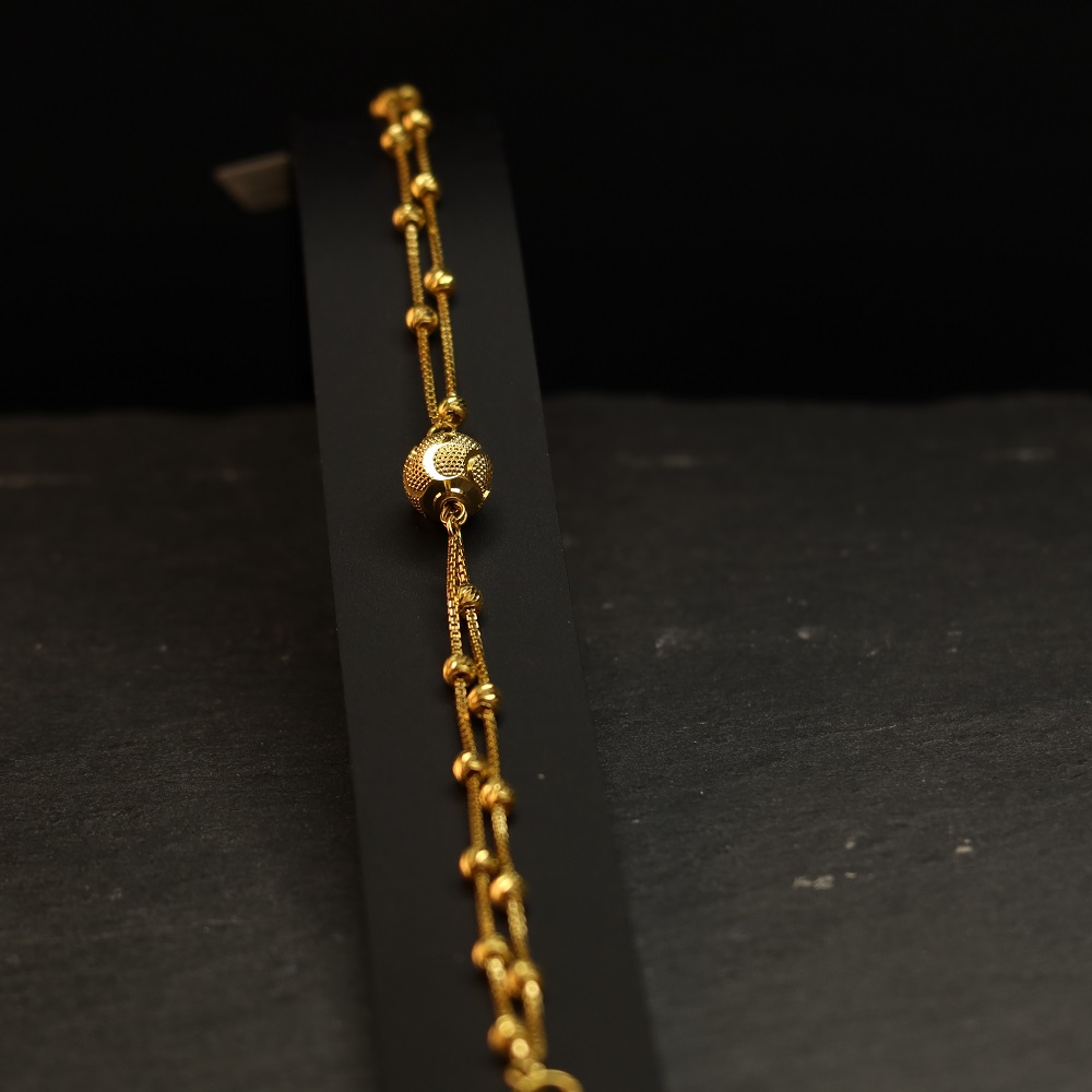 22ct Gold Fancy Armband für Damen | 8 Inches