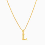 22ct Gold Initial L Anhänger | Unisex