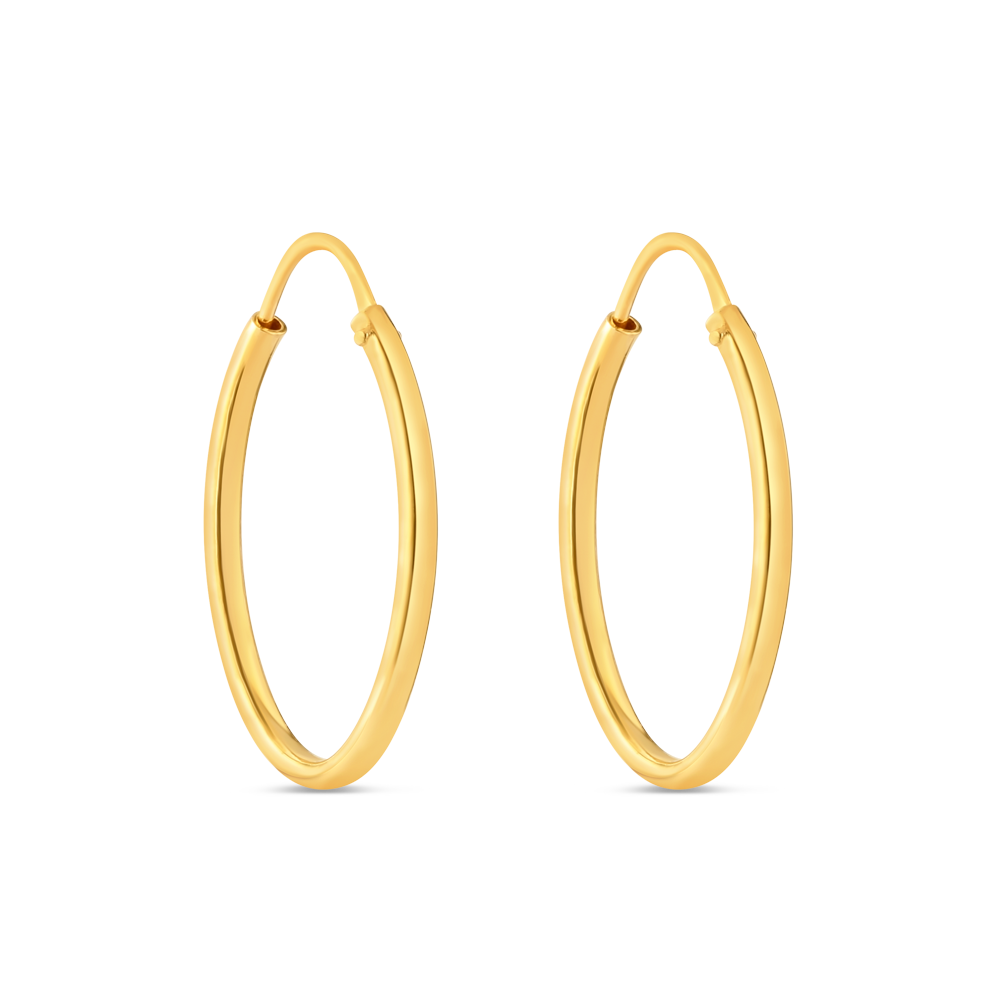 22 Ayar Altın Halka Küpeler 22 Ayar Altın Halka Küpeler