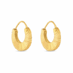 Korb-Ohrringe aus 22 Karat Gelbgold