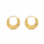 Korb-Ohrringe aus 22 Karat Gelbgold